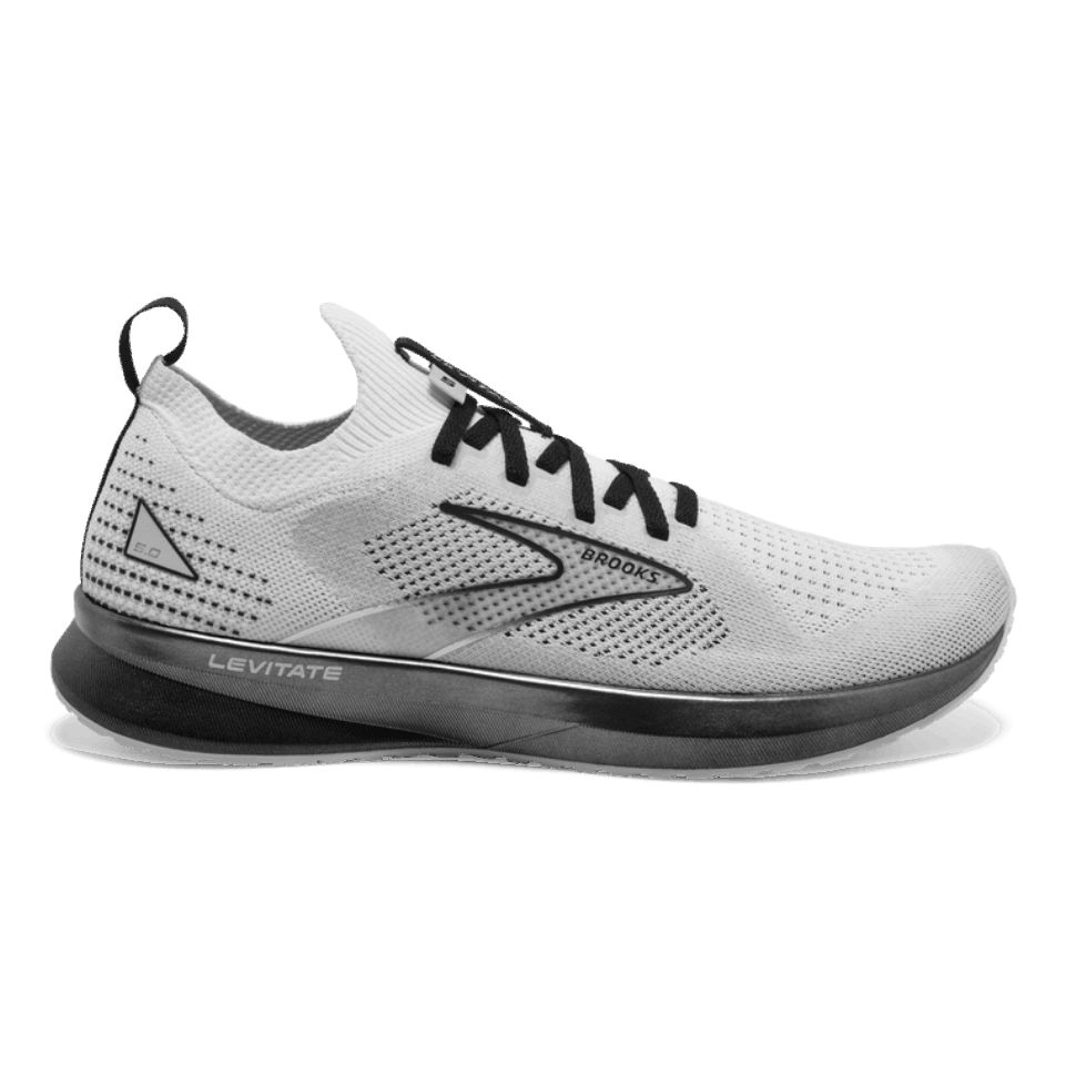 Brooks Levitate Stealthfit 5 Weiß-Grau-Schwarz