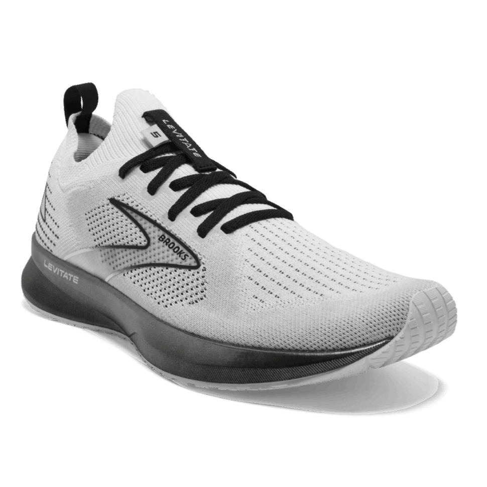 Brooks Levitate Stealthfit 5 Weiß-Grau-Schwarz