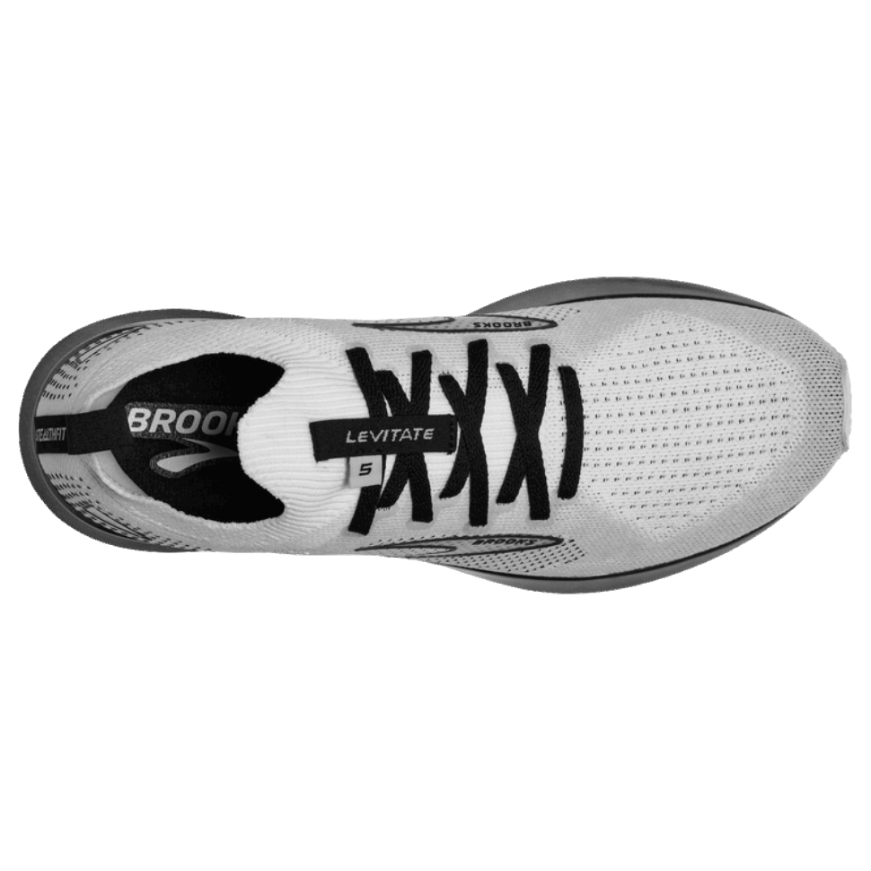 Brooks Levitate Stealthfit 5 Weiß-Grau-Schwarz