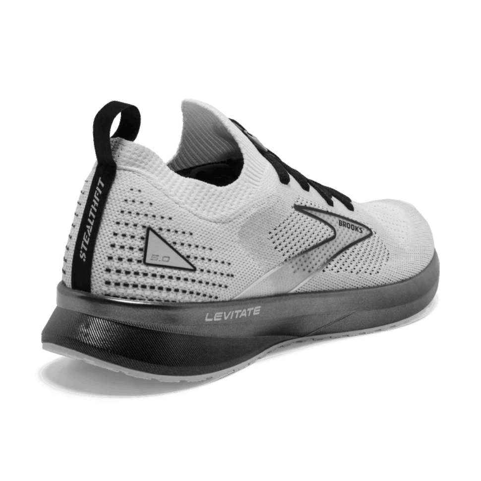 Brooks Levitate Stealthfit 5 Weiß-Grau-Schwarz