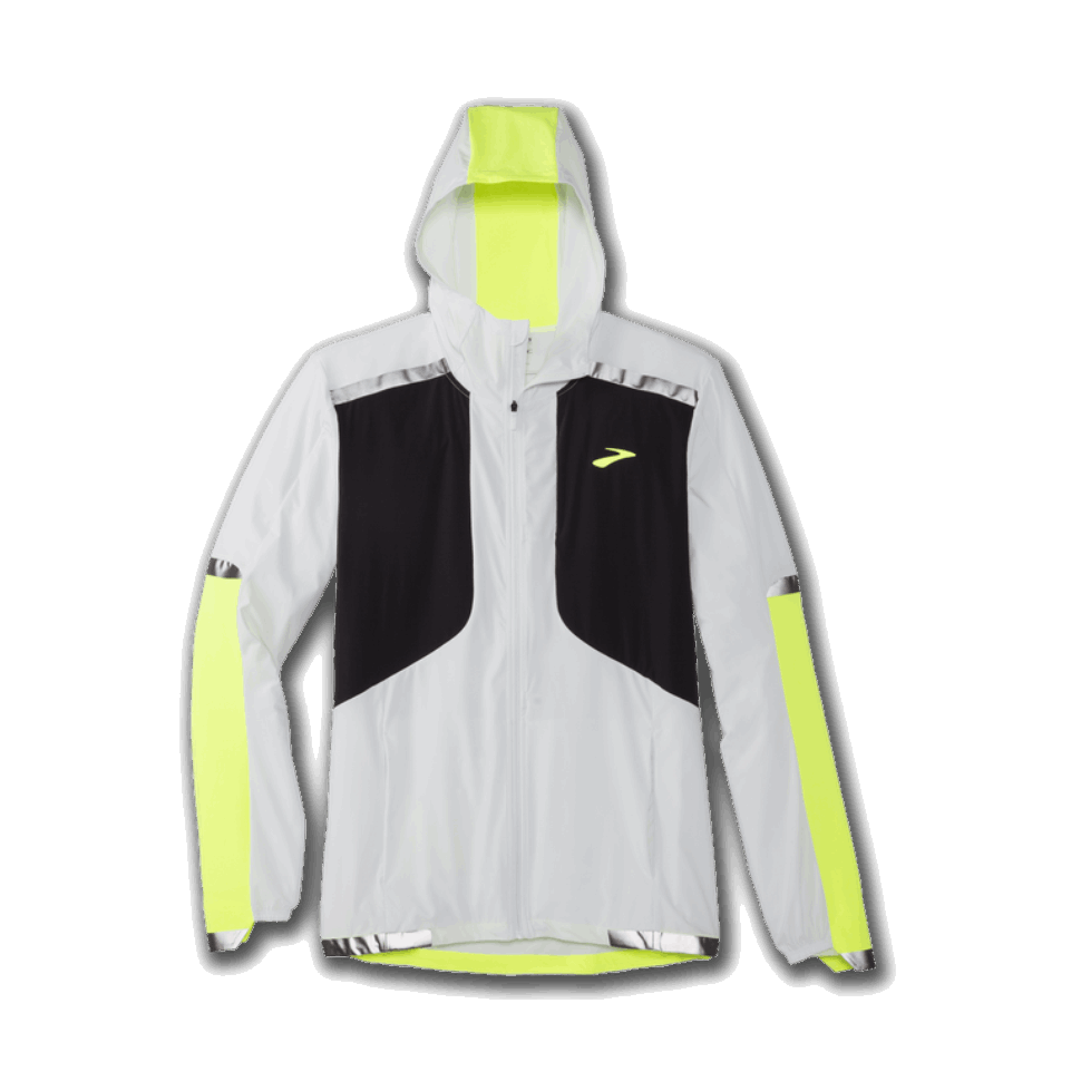 Brooks Carbonite Jacke Eisgrau-schwarz-nachtleben