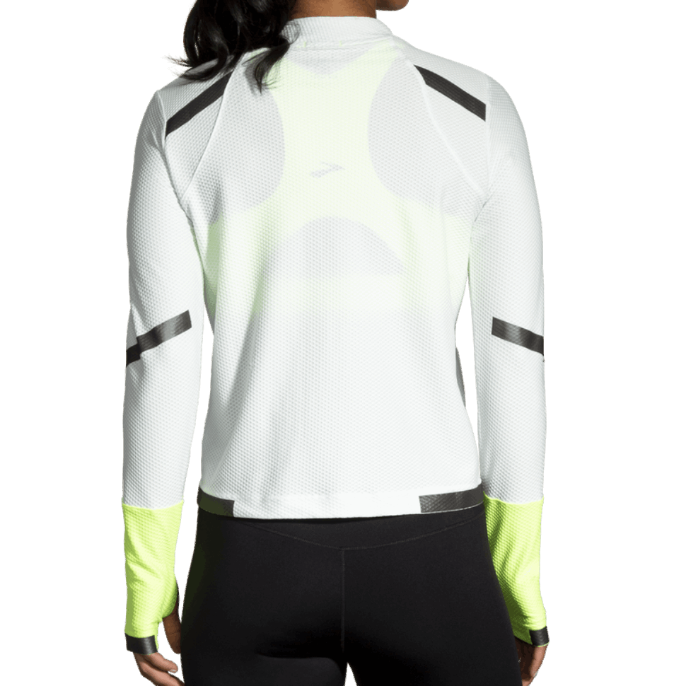 Brooks Carbonite Langarm Damen Eisgrau-nightlife