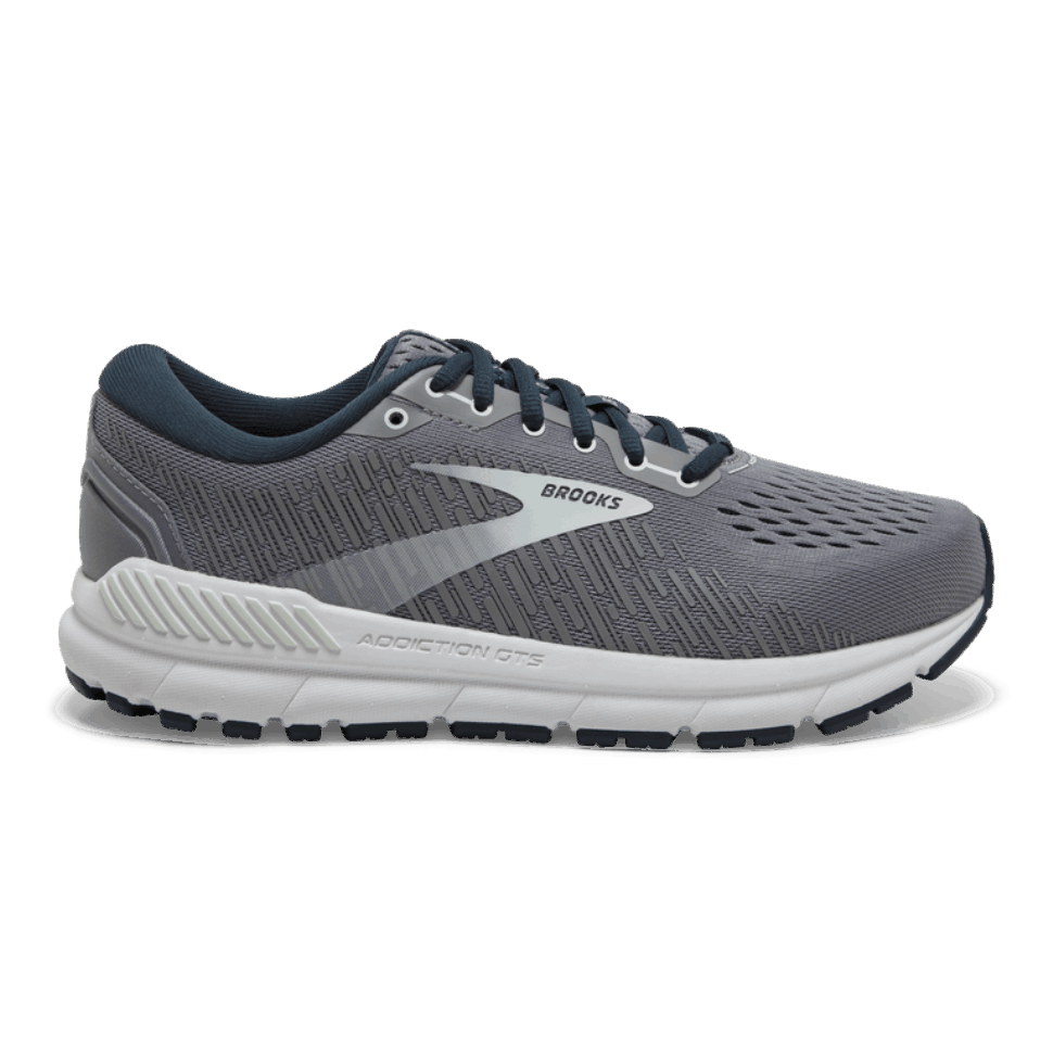 Brooks Addiction GTS 15 Grau-Navy-Aqua