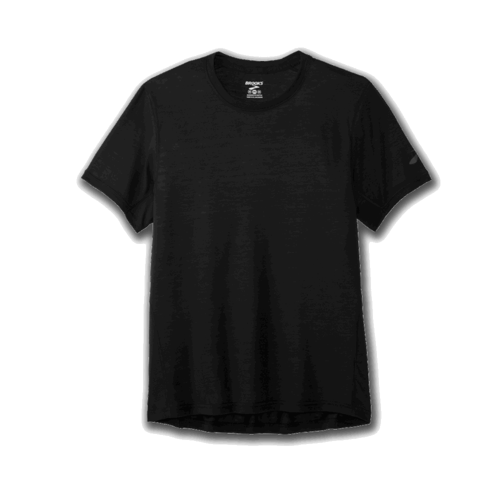 Brooks Distance Kurzarm Herren Schwarz