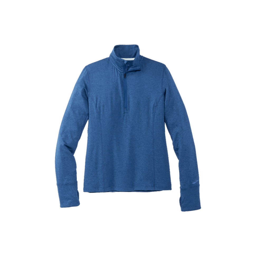 Brooks Dash 1/2 Zip Heather Blue Ash