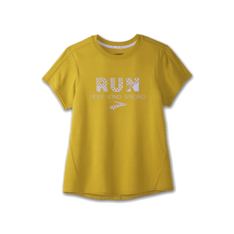 Brooks Distance Graphic Kurzarm Golden Hour Run
