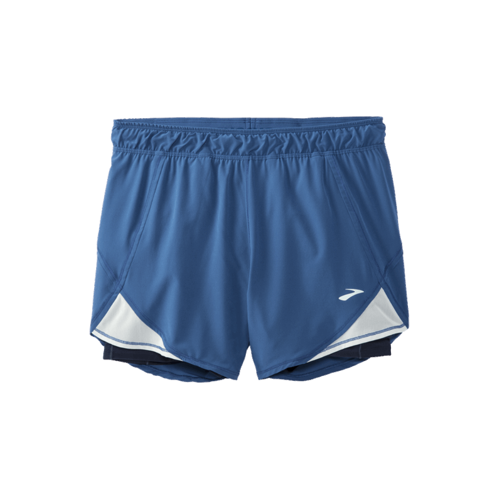 Brooks Chaser 5" 2-in-1 Short Blau Asche-eisblau-navy