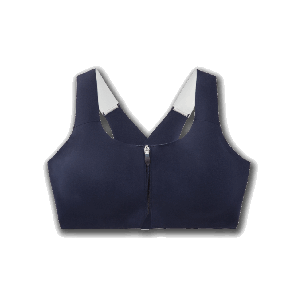Brooks Dare Lauf-BH Mit Reißverschluss, Marineblau