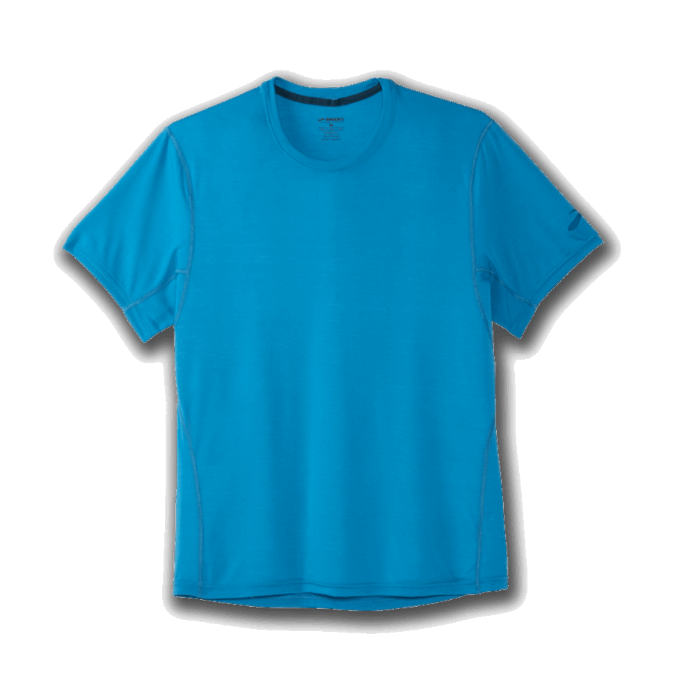 Brooks Distance Kurzarm Electric Blue