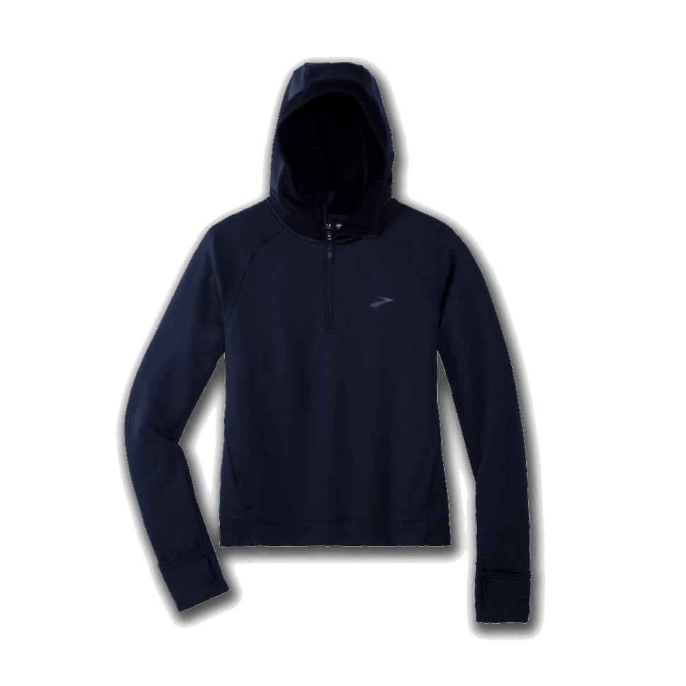 Brooks Notch Thermo-Hoodie Marineblau