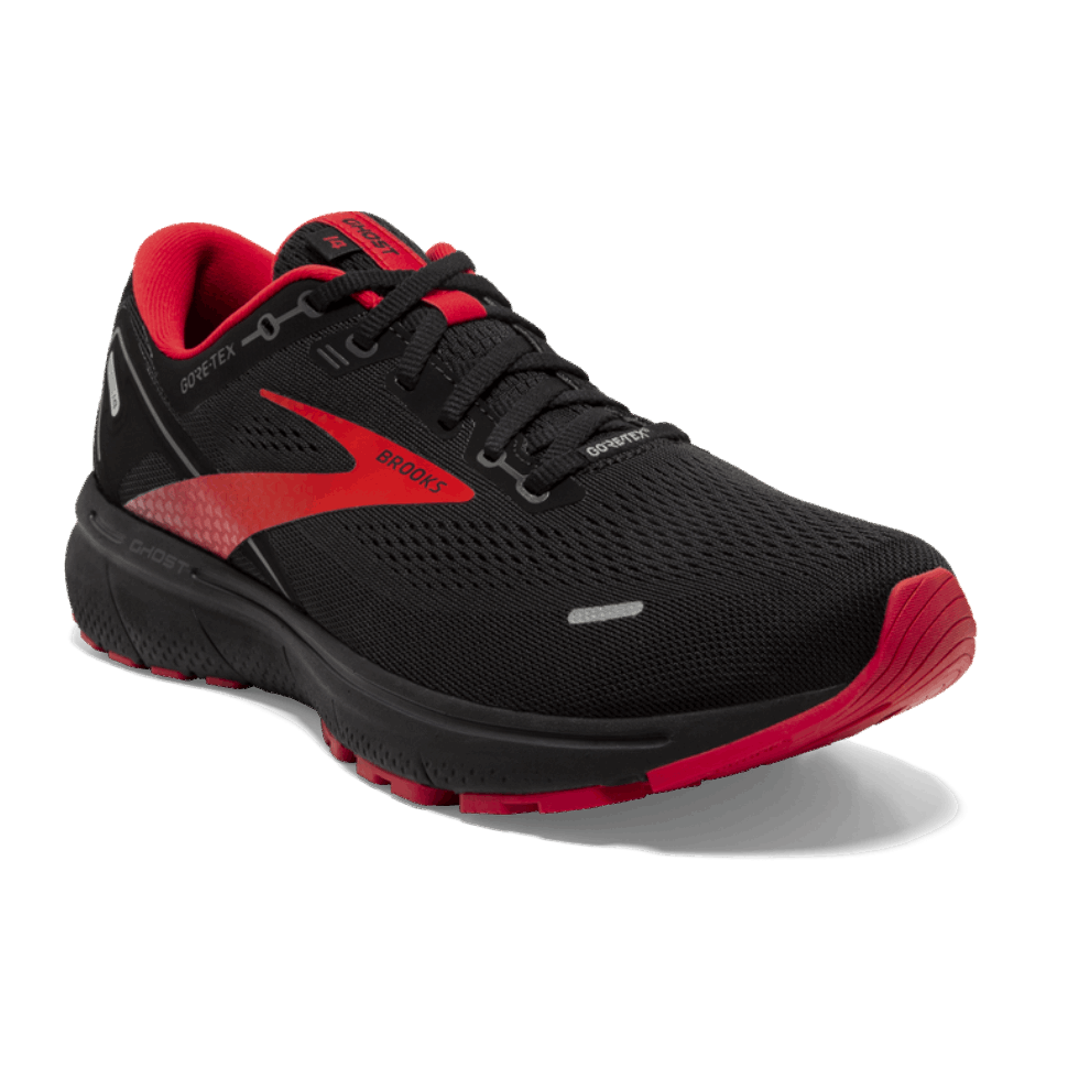Brooks Ghost 14 GTX Schwarz-geschwärzt Perlrot
