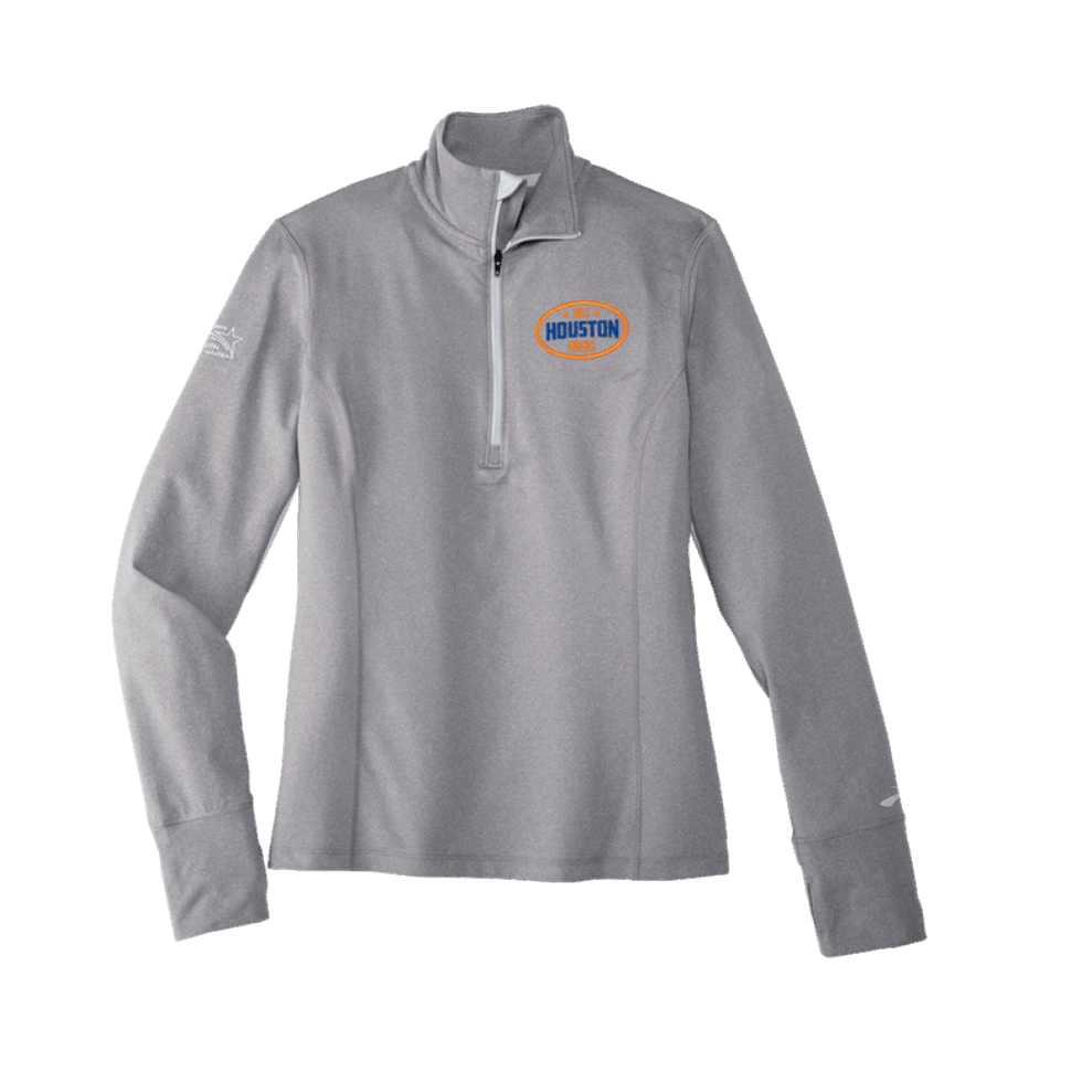 Brooks Houston22 Dash 1/2 Zip Heather Ash-13.1 Houston Damen