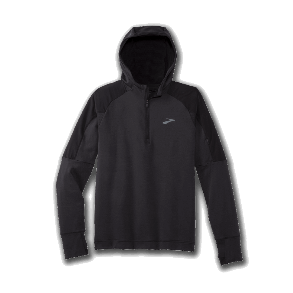 Brooks Notch Thermo-Hoodie Schwarz