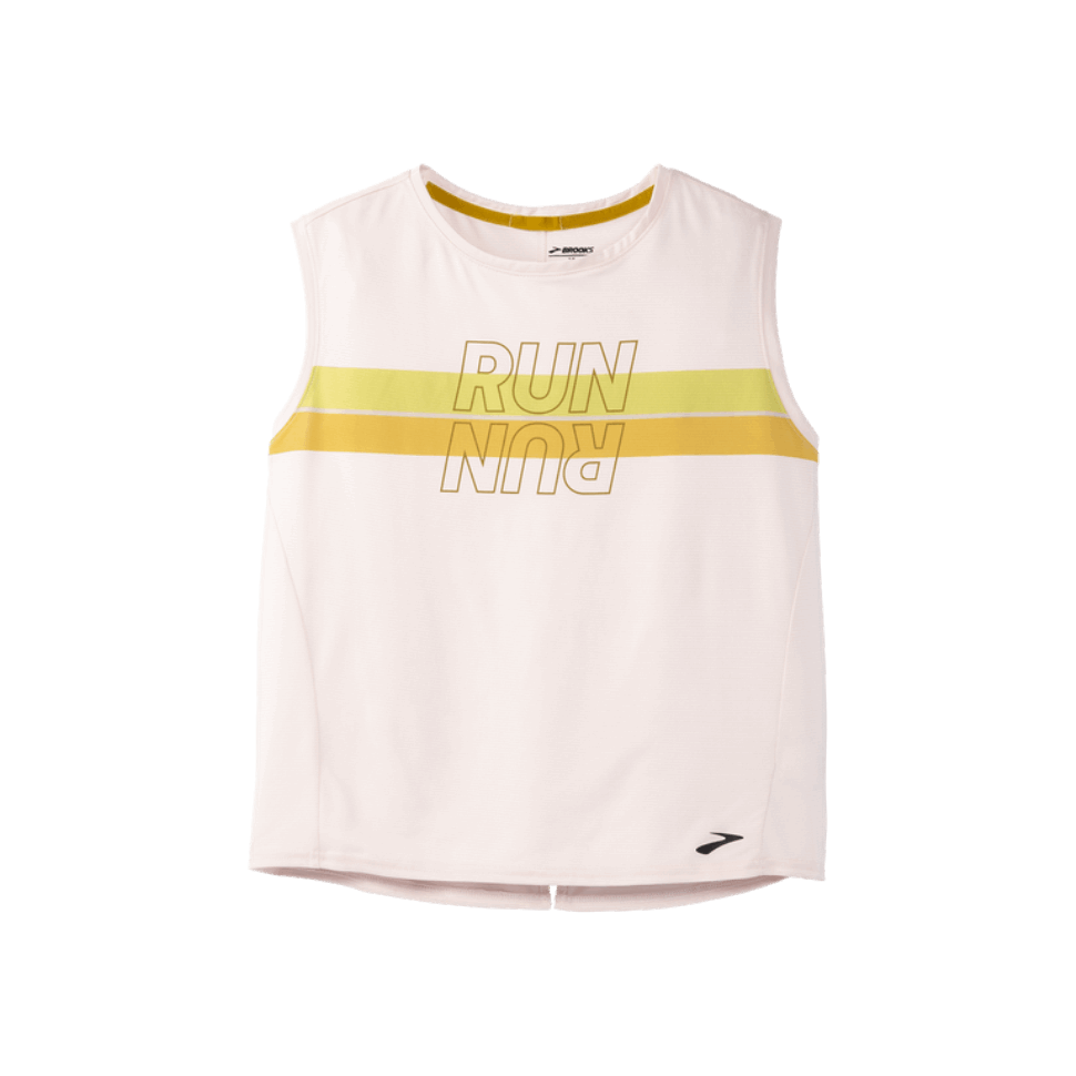 Bäche Verlaufen In Einem ärmellosen Desert Rose Stripe-Run