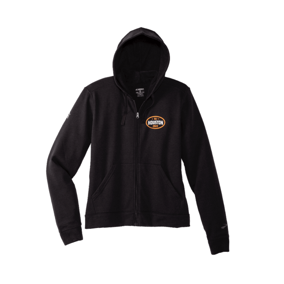 Brooks Houston22 Full Zip Hoodie 2.0 Heather Black-13.1 Houston Damen