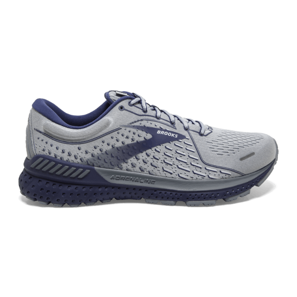 Brooks Adrenaline Gts 21 Grau-passat-tiefes Kobalt