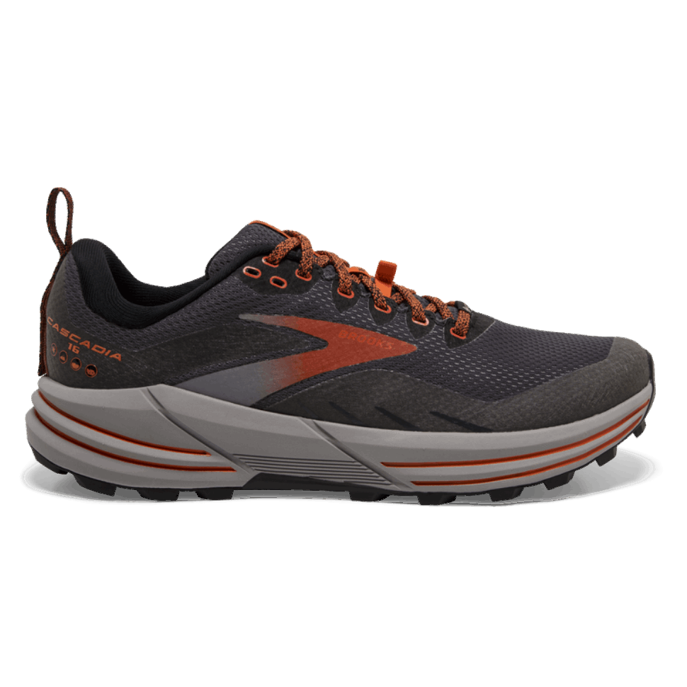 Brooks Cascadia 16 GTX Schwarz-Ebenholz-Zinnober