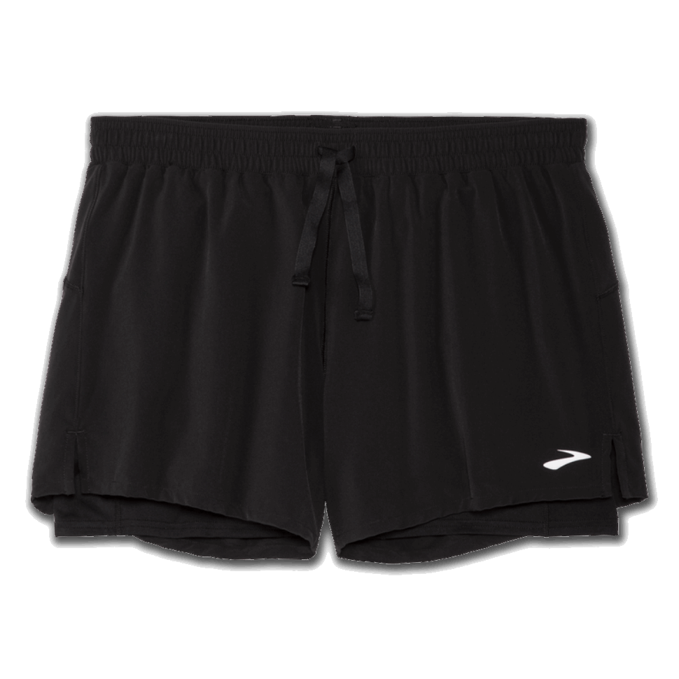 Brooks Moment 5" 2-in-1 Short Schwarz